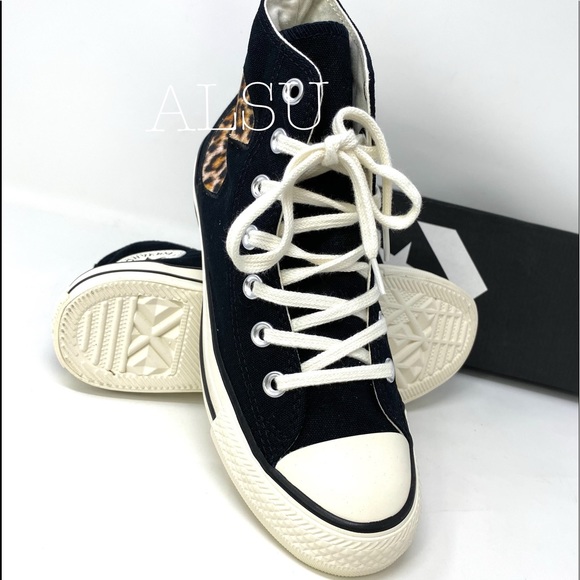 🌿Sale🌿 Converse Ctas Canvas High Top Black Egret Women’s Size 6.5 164673C - Picture 8 of 9